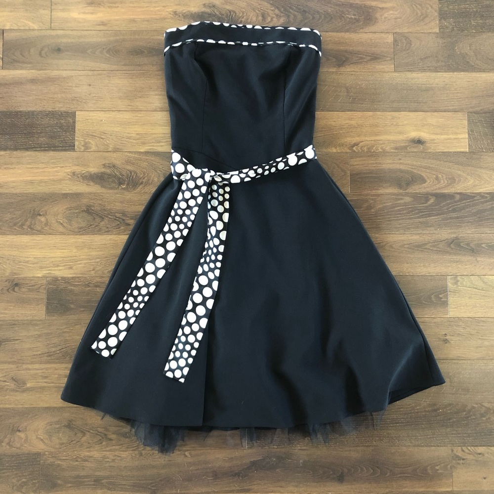 Ruby Rox Strapless Black Dress